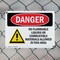 Signmission No Flammable Liquids In This Area Danger Sign, Plastic, 14in W x 10in L, 2PK OS-2PACK-DS-P-1014-L-2033 - alternate 6